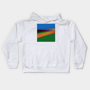 RED BLUE GREEN TEXTURE ART Kids Hoodie